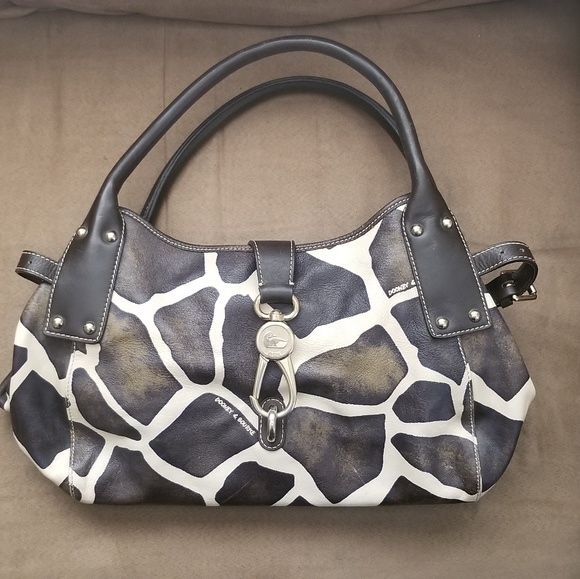 Dooney Bourke Bags Dooney And Bourke Giraffe Medium Logo Lock Satchel Poshmark